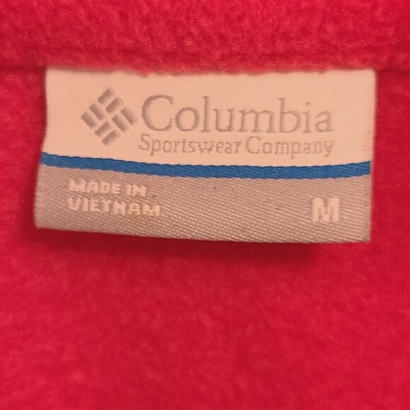 Columbia Hot Pink Full-Zip Fleece Jacket Women’s Size M - Picture 8 of 11